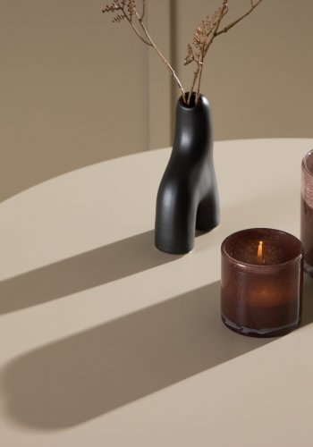 VENTURE DESIGN Olivia sofabord, rundt - beige MDF (80)