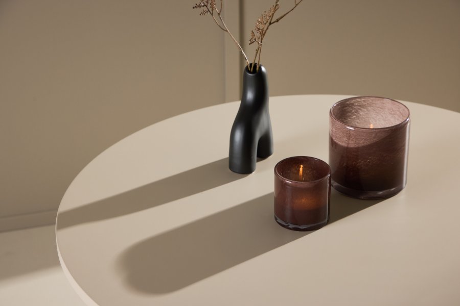 VENTURE DESIGN Olivia sofabord, rundt - beige MDF (80)