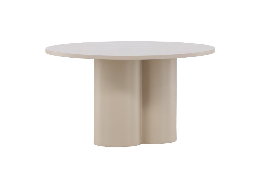 VENTURE DESIGN Olivia sofabord, rundt - beige MDF (80)