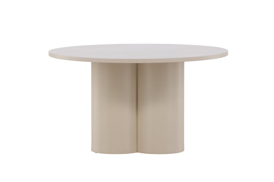 VENTURE DESIGN Olivia sofabord, rundt - beige MDF (80)