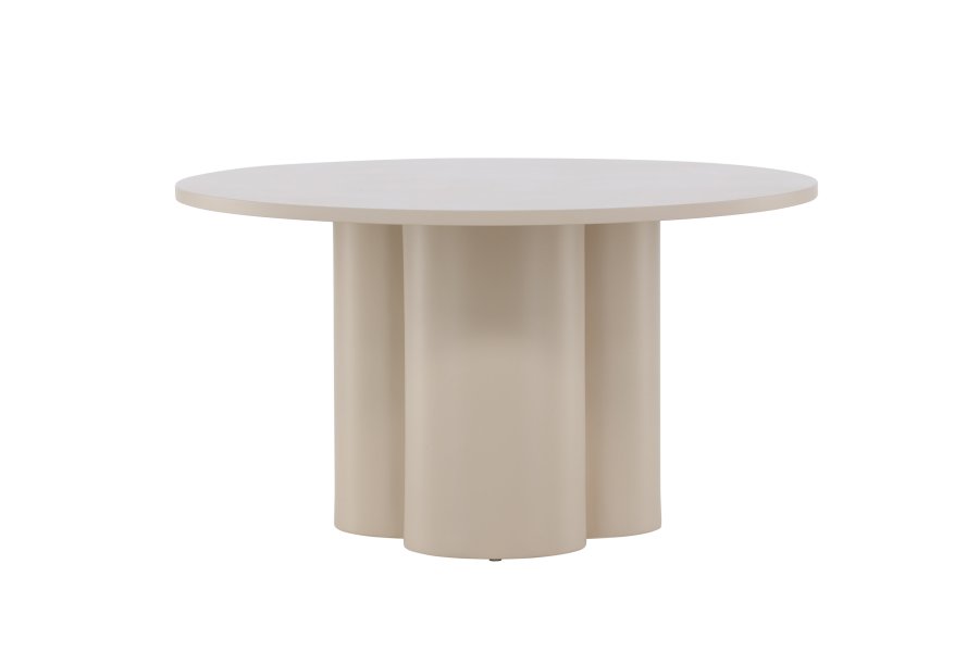 VENTURE DESIGN Olivia sofabord, rundt - beige MDF (80)