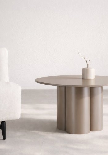 VENTURE HOME Olivia sofabord, rund - brun MDF (�80)
