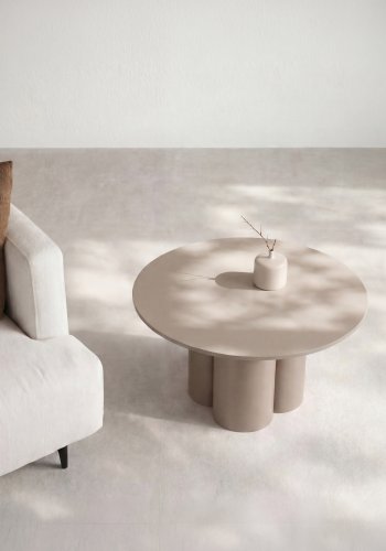 VENTURE HOME Olivia sofabord, rund - brun MDF (�80)