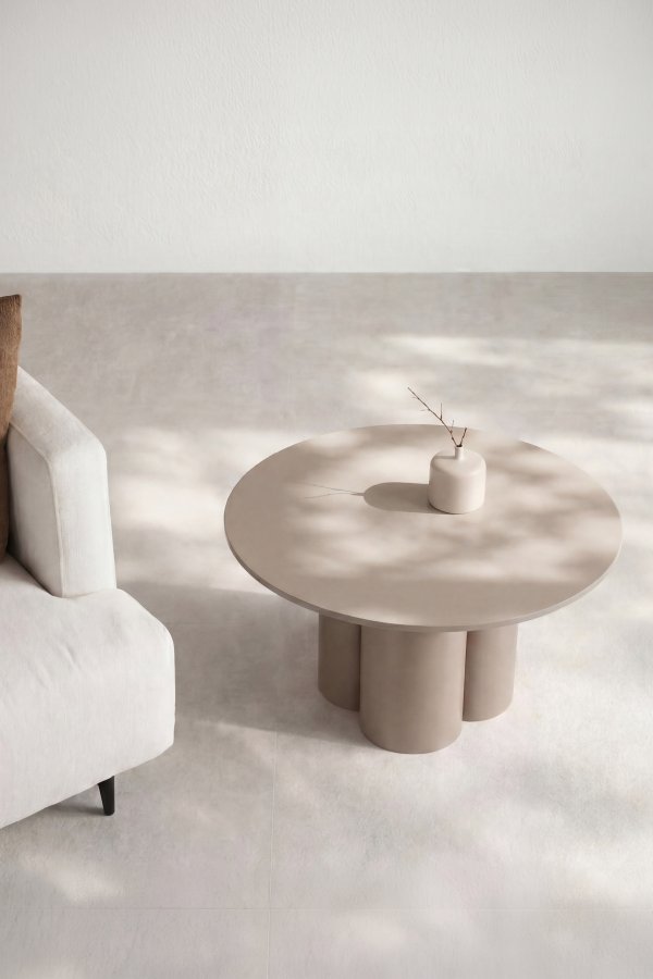 VENTURE HOME Olivia sofabord, rund - brun MDF (�80)