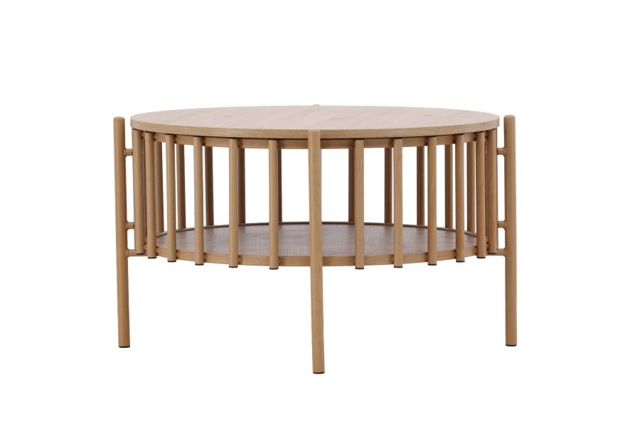 
VENTURE DESIGN Rubbo sofabord - naturfarget trelook, rundt
