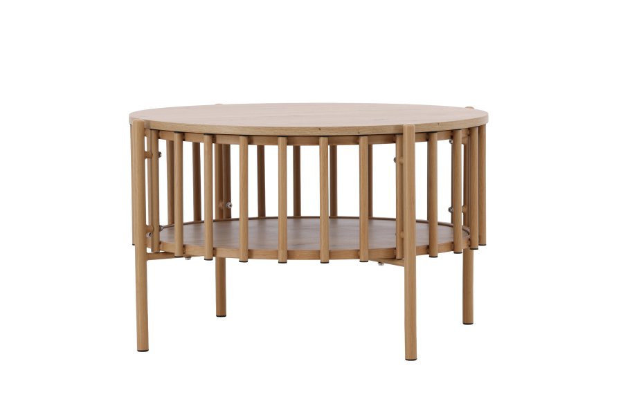 
VENTURE DESIGN Rubbo sofabord - naturfarget trelook, rundt
