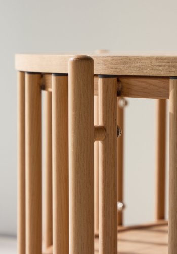 
VENTURE DESIGN Rubbo sofabord - naturfarget trelook, rundt
