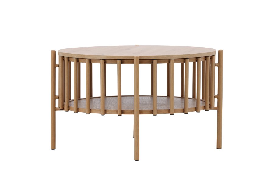 
VENTURE DESIGN Rubbo sofabord - naturfarget trelook, rundt
