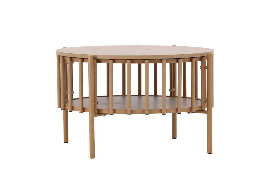 
VENTURE DESIGN Rubbo sofabord - naturfarget trelook, rundt
