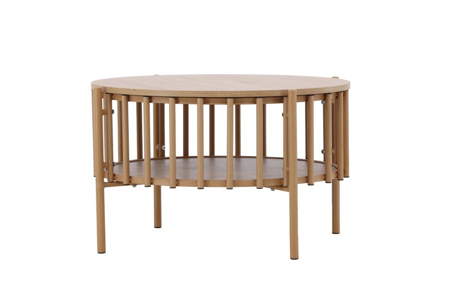 
VENTURE DESIGN Rubbo sofabord - naturfarget trelook, rundt
