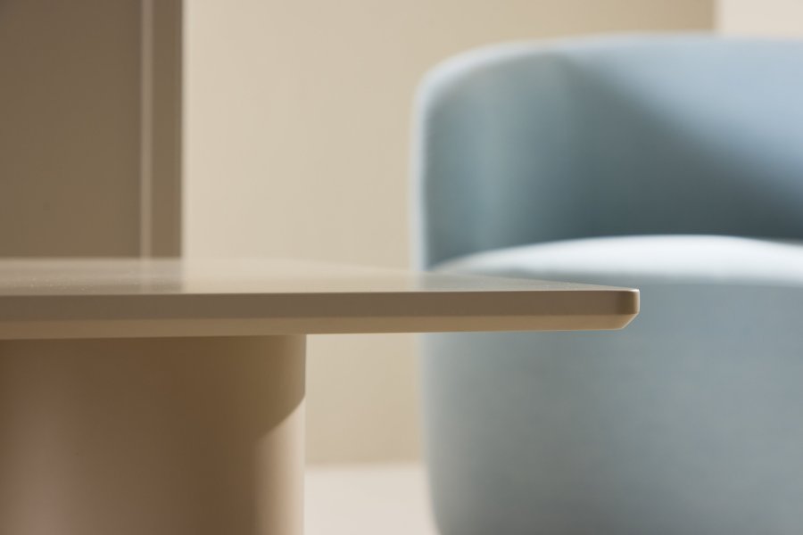 VENTURE DESIGN Olivia salongbord, rektangulrt - beige MDF (60x120)