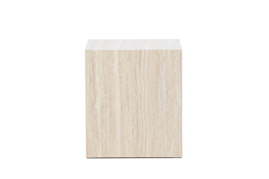 VENTURE HOME York salongbord 45x40x40 cm - Travertin-utseende