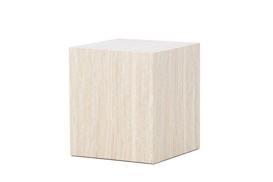 VENTURE HOME York salongbord 45x40x40 cm - Travertin-utseende