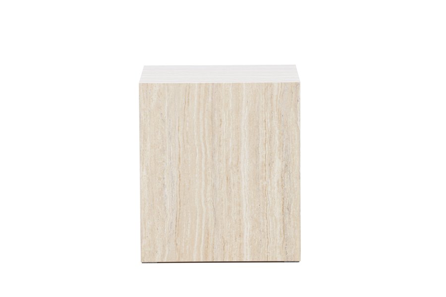 VENTURE HOME York salongbord 45x40x40 cm - Travertin-utseende