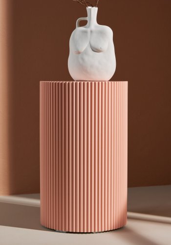 VENTURE DESIGN Lenox sidebord, rund - fersken MDF (30,5xH50)