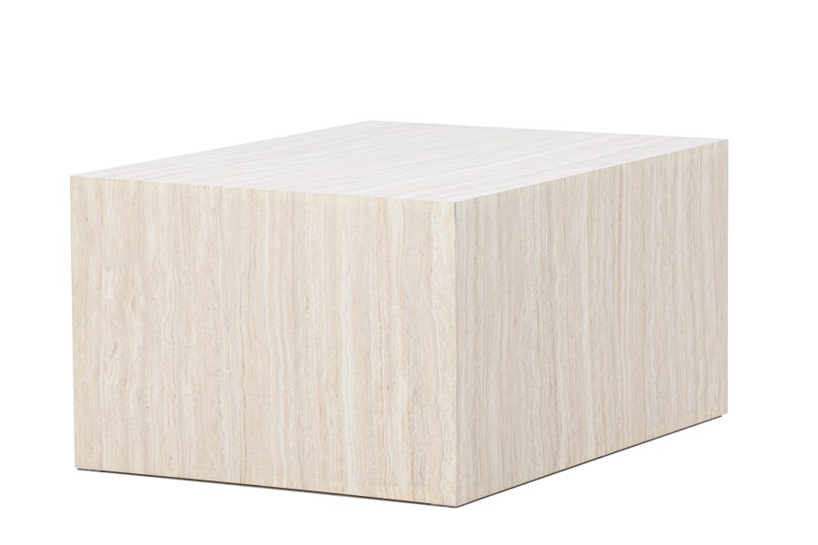 VENTURE HOME York salongbord 40x60x80 cm - Travertin-utseende