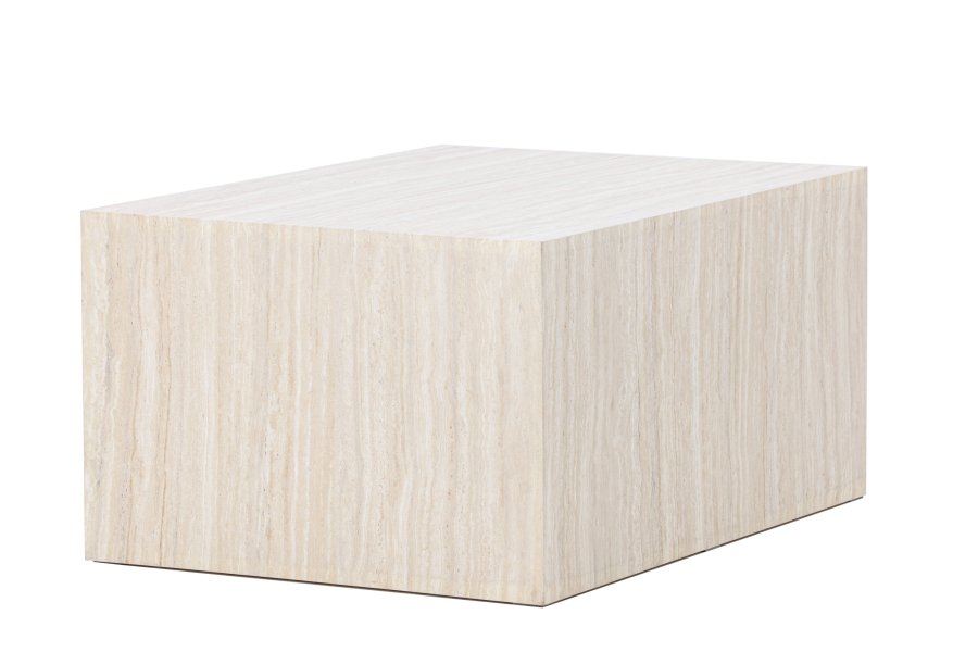 VENTURE HOME York salongbord 40x60x80 cm - Travertin-utseende