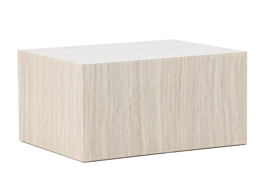 VENTURE HOME York salongbord 40x60x80 cm - Travertin-utseende