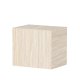VENTURE DESIGN York sidebord, rektangulrt - beige MDF med travertin-utseende (35x25)
