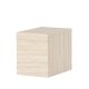 VENTURE DESIGN York sidebord, rektangulrt - beige MDF med travertin-utseende (35x25)