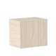 VENTURE DESIGN York sidebord, rektangulrt - beige MDF med travertin-utseende (35x25)