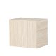 VENTURE DESIGN York sidebord, rektangulrt - beige MDF med travertin-utseende (35x25)