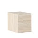 VENTURE DESIGN York sidebord, rektangulrt - beige MDF med travertin-utseende (35x25)