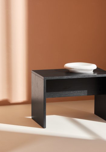 VENTURE DESIGN Juni sidebord, rektangulr - sort finr (58x35)