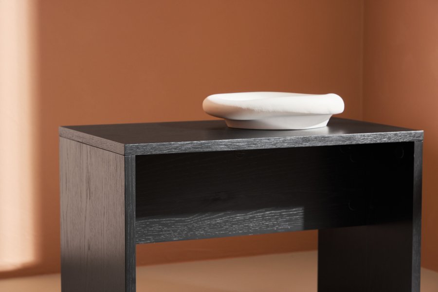 VENTURE DESIGN Juni sidebord, rektangulr - sort finr (58x35)