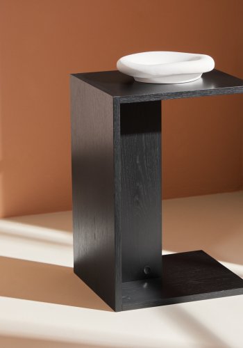 VENTURE DESIGN Juni sidebord, rektangulr - sort finr (58x35)