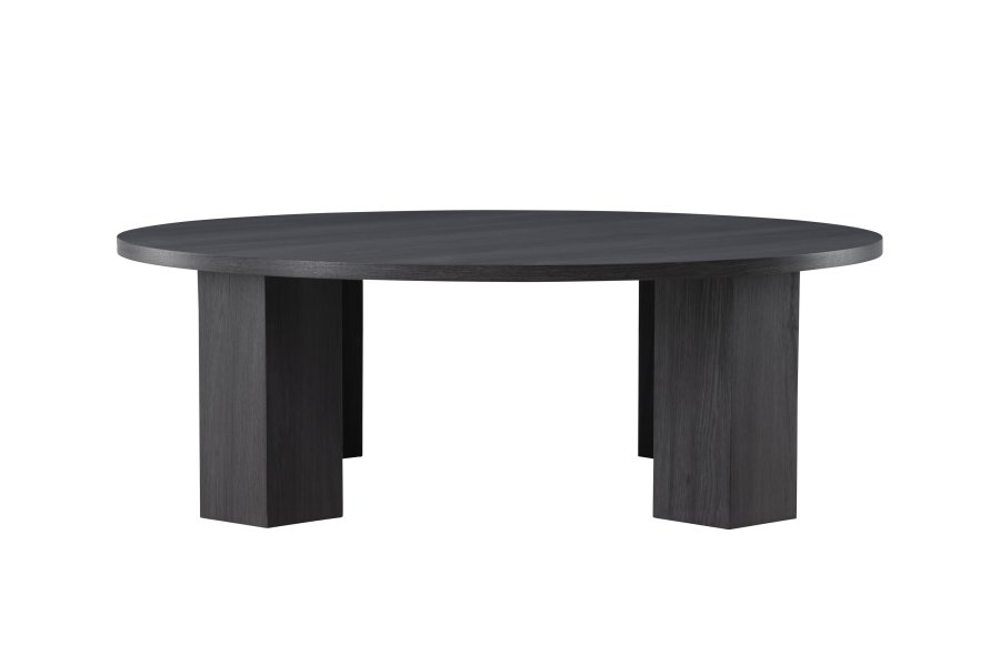 VENTURE DESIGN Juno sofabord, rund - sort MDF (120)