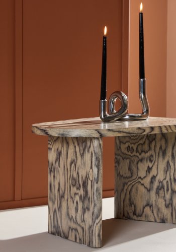 VENTURE DESIGN Grönvik Couchtisch – grau bedrucktes MDF (7045)