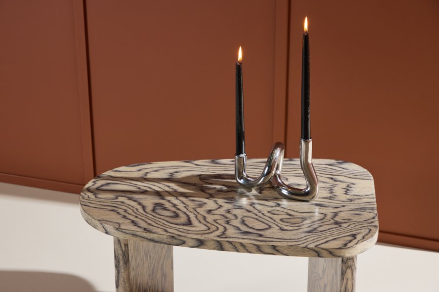 VENTURE DESIGN Grönvik Couchtisch – grau bedrucktes MDF (7045)