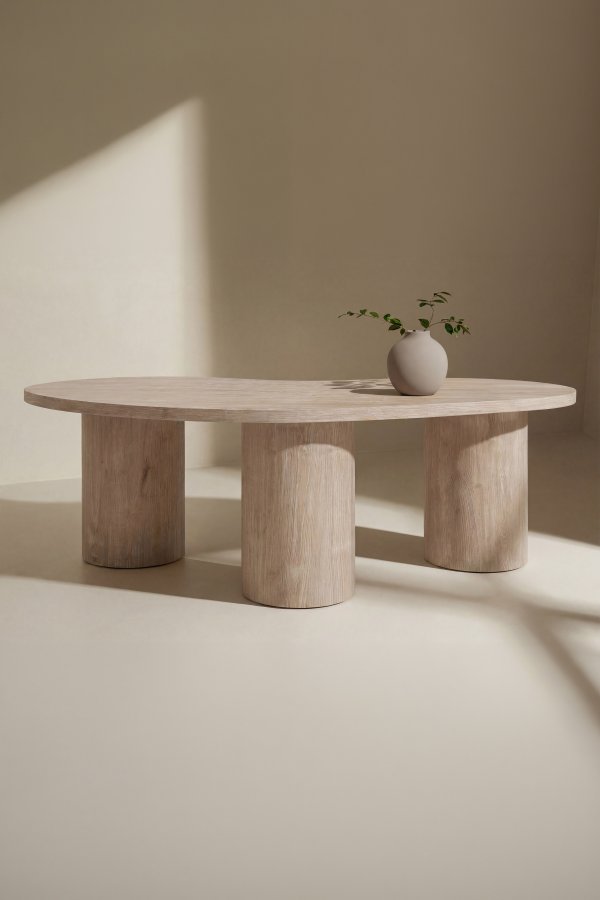 VENTURE HOME Megg sofabord, organisk - natur MDF (130x78)