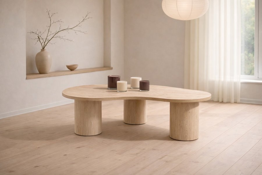 VENTURE HOME Megg soffbord 130x78 cm - Natur