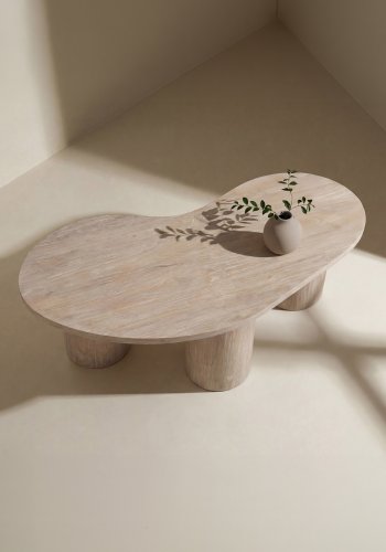 VENTURE HOME Megg sofabord, organisk - natur MDF (130x78)
