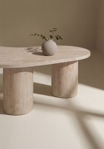 VENTURE HOME Megg sofabord, organisk - natur MDF (130x78)