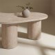 VENTURE HOME Megg sofabord, organisk - natur MDF (130x78)