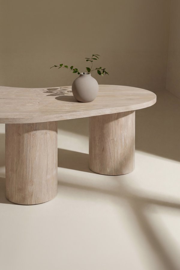 VENTURE HOME Megg sofabord, organisk - natur MDF (130x78)