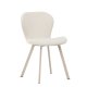 VENTURE DESIGN Lilja spisestuestol - beige polyesterstoff og stl