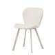 VENTURE DESIGN Lilja spisestuestol - beige polyesterstoff og stl
