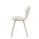 VENTURE DESIGN Lilja spisestuestol - beige polyesterstoff og stl