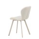VENTURE DESIGN Lilja spisestuestol - beige polyesterstoff og stl