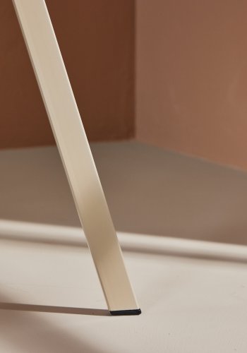 VENTURE DESIGN Lilja spisestuestol - beige polyesterstoff og stl