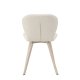 VENTURE DESIGN Lilja spisestuestol - beige polyesterstoff og stl