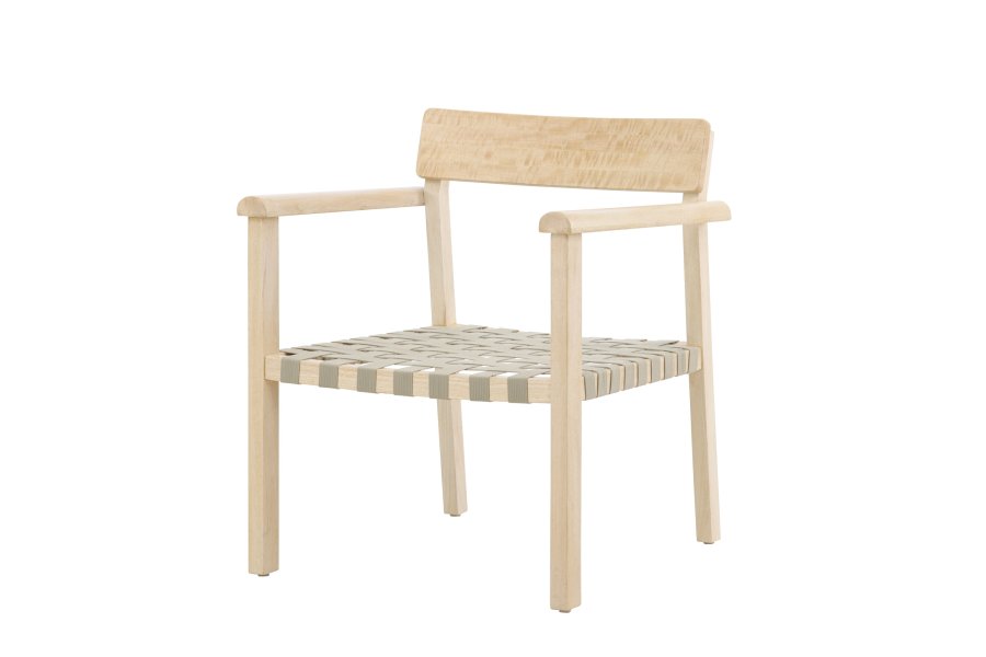 VENTURE HOME Krois lenestol - Naturlig mahogni / Gr