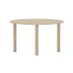 VENTURE HOME Hilo spisebord, oval - natur MDF med 3D-papir (130x110)