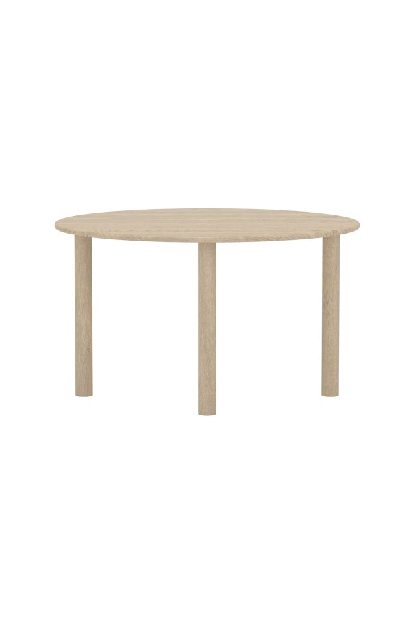 VENTURE HOME Hilo spisebord, oval - natur MDF med 3D-papir (130x110)