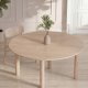 VENTURE HOME Hilo spisebord, oval - natur MDF med 3D-papir (130x110)
