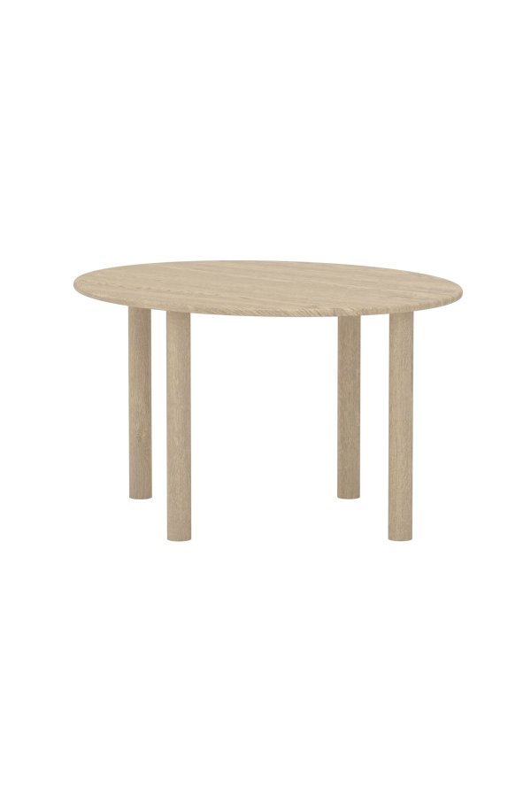 VENTURE HOME Hilo spisebord, oval - natur MDF med 3D-papir (130x110)